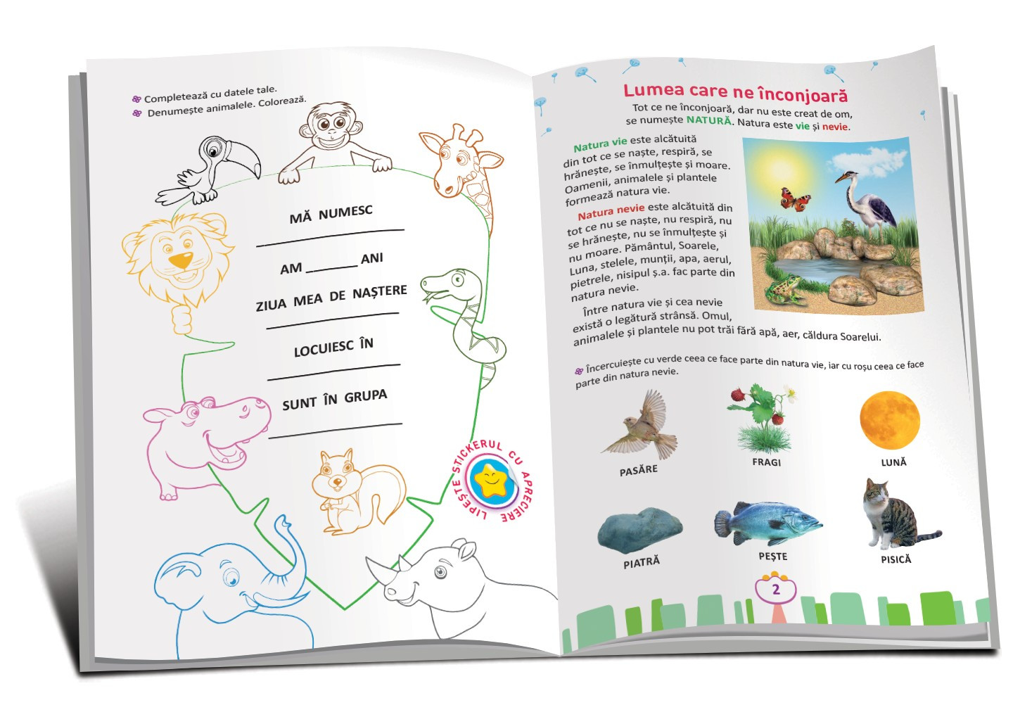 Lumea din jur, cu stickere pentru apreciere (6+)